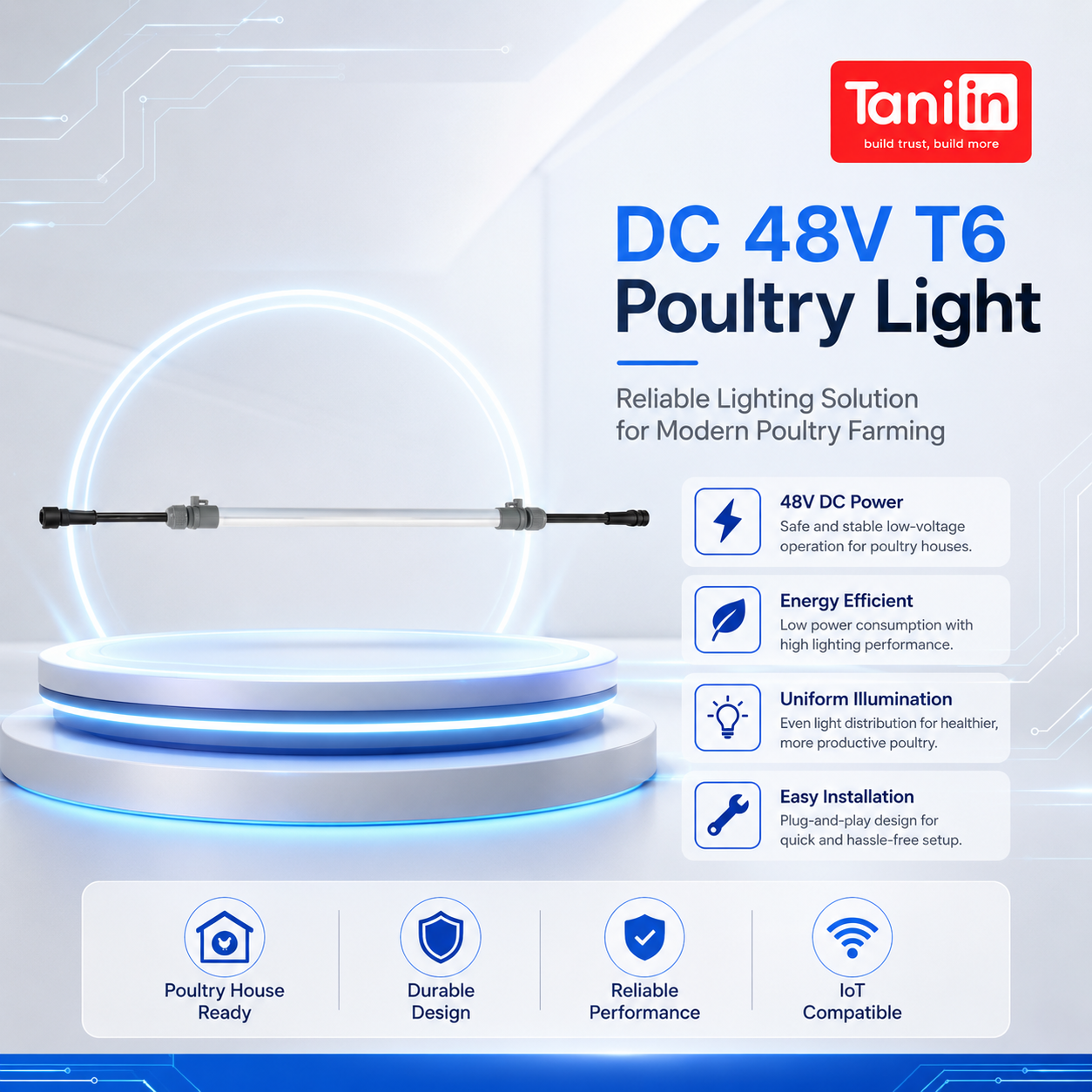 DC 48V T6 Poultry light