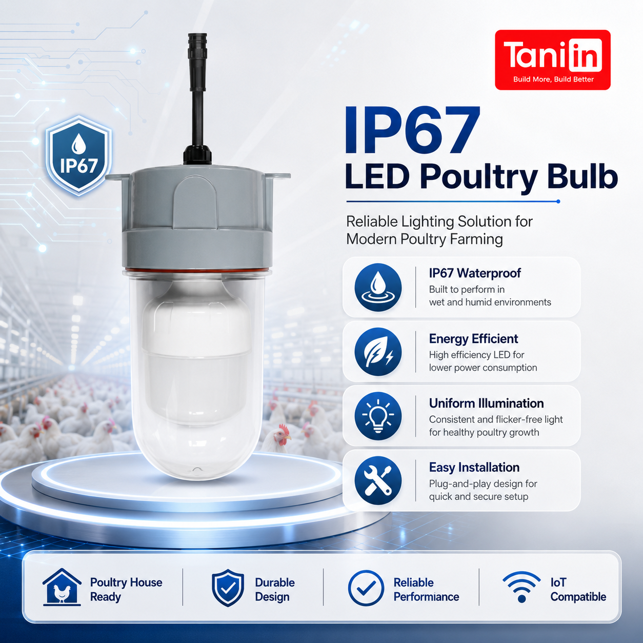 IP67 LED Poultry Bulb