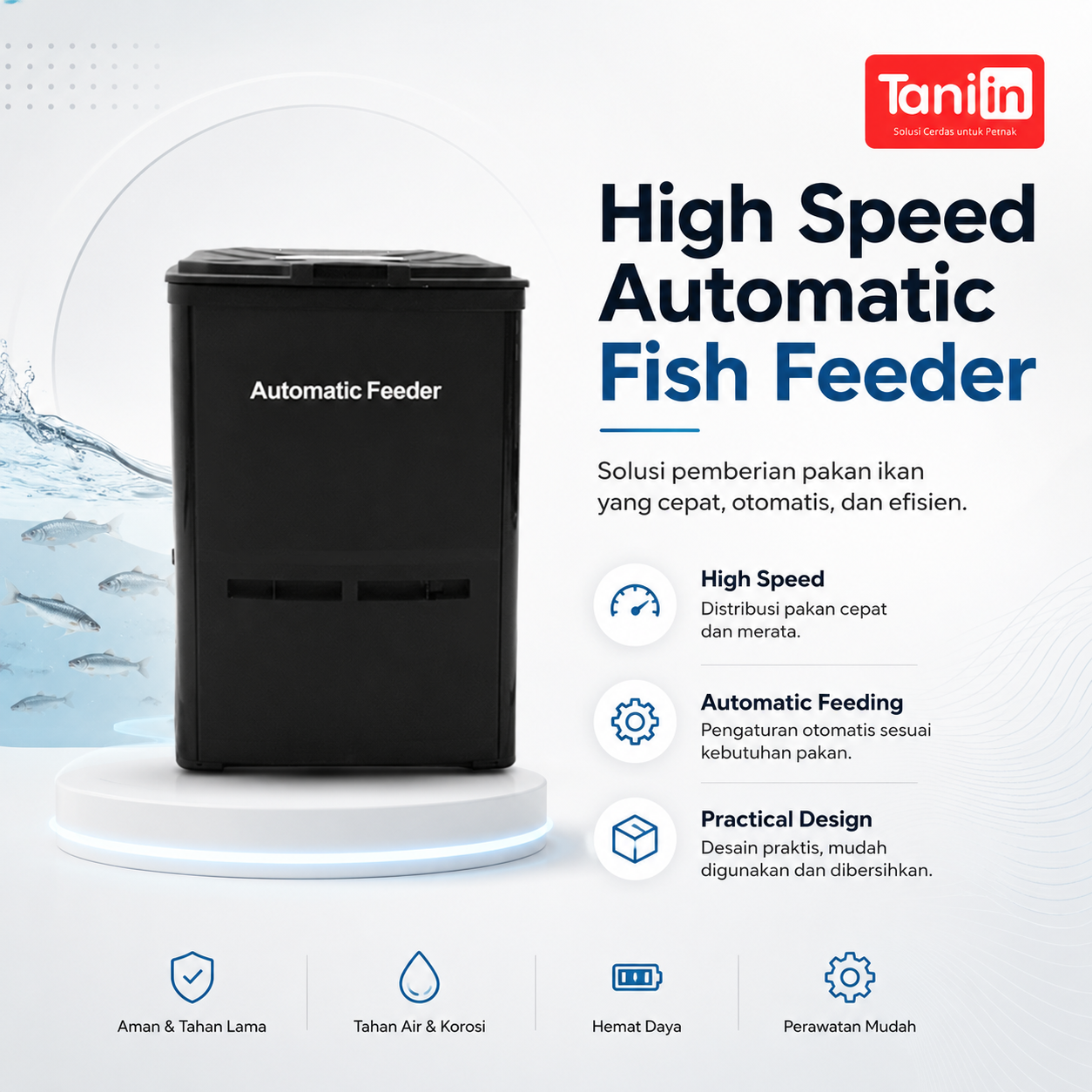 High Speed Automatic Fish Feeder