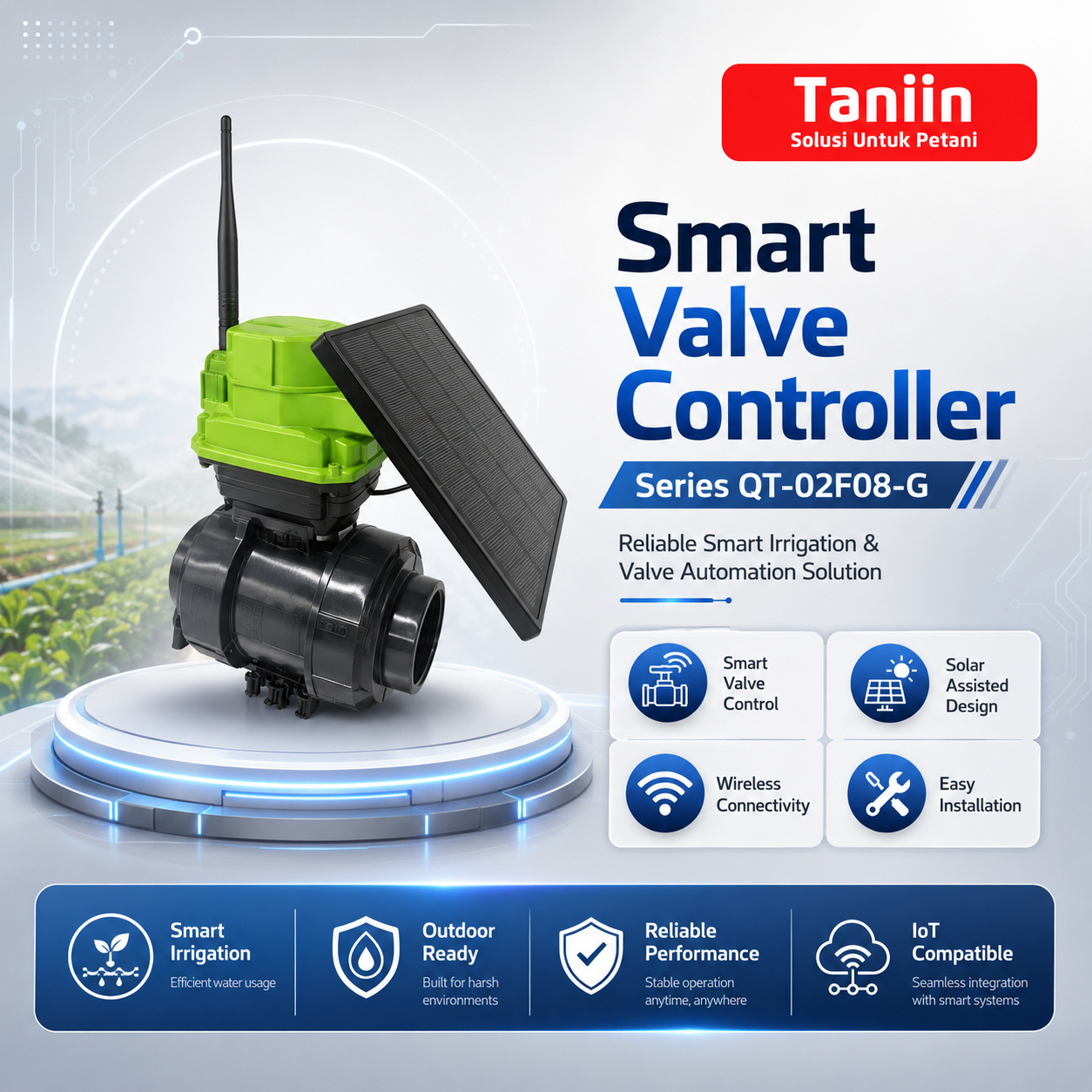 Smart valve controller series QT-02F08-G