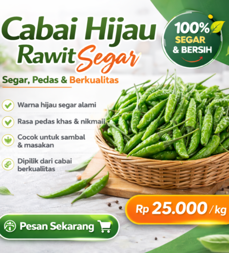 Cabai Hijau Rawit Segar 2026-03-11