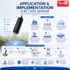 8 in 1 soil Moisture temp EC PH Salanity NPK Sensor - Solusi Pintar ...