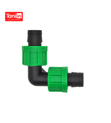 Agricultural Irrigation Lock Elbow for Tape Drip Fittings