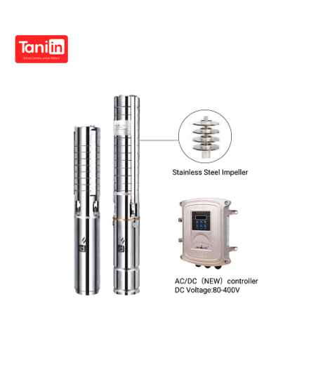 DC 80V submersible solar water pump outlet 1.25” 0.75kw 1hp