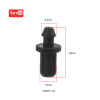 Hose end plug for irrigation hose end connector