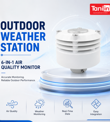 Outdoor Weather Station: 6-in-1 Air Quality Monitor