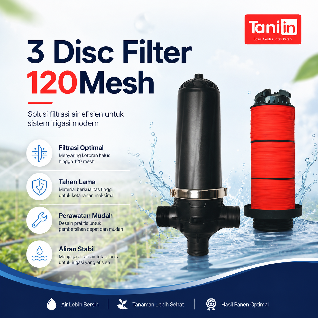 3 Disc Filter 120Mesh