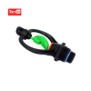 Drip irrigation external screw impeller nozzle