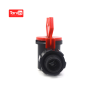 Hot red handle high quality low price PVC plastic valve