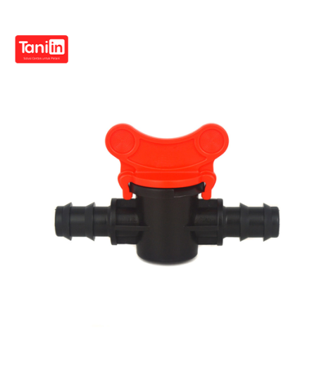 PE pipe regulating valve with threaded pipe fittings