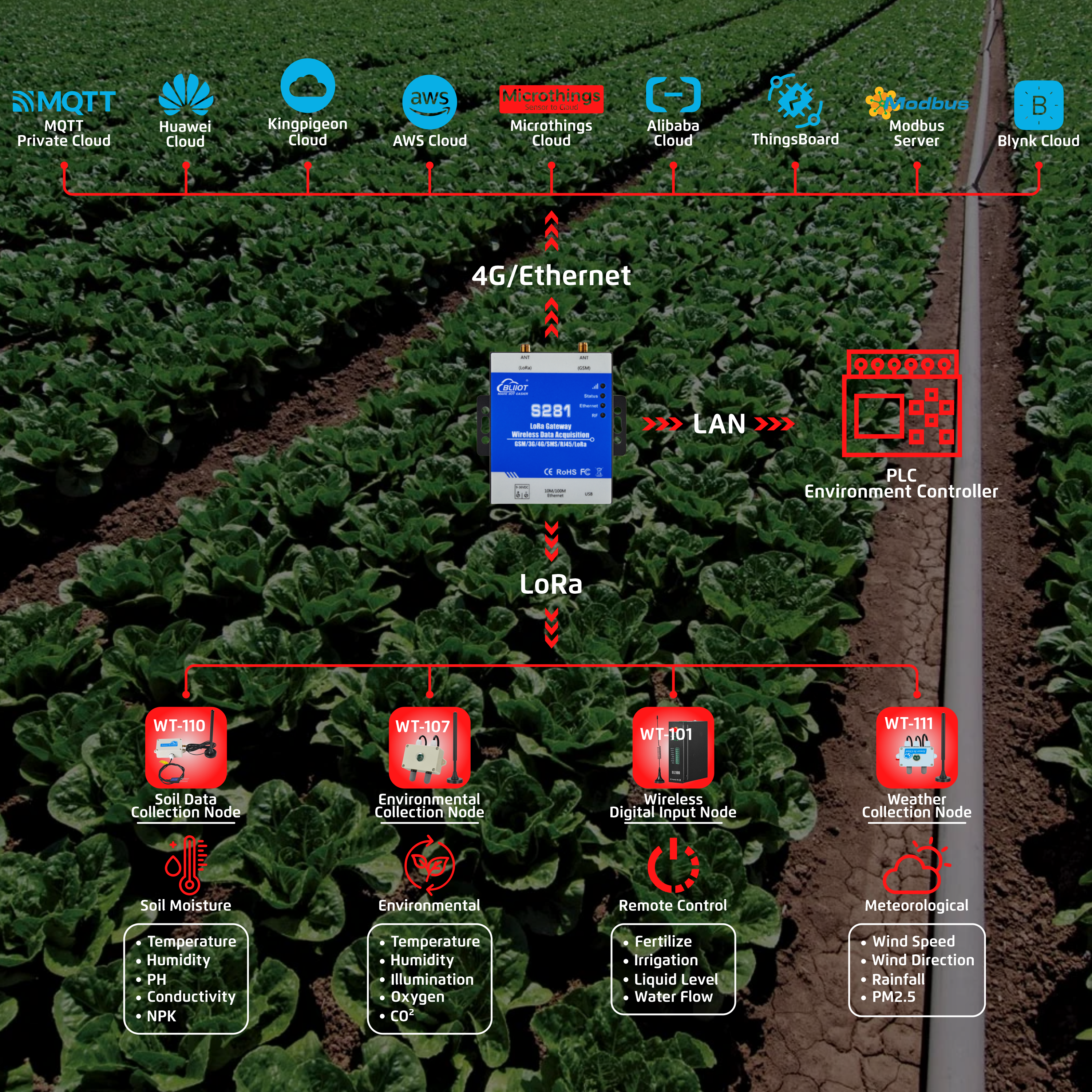 Wireless Lora Soil Nutrient Node