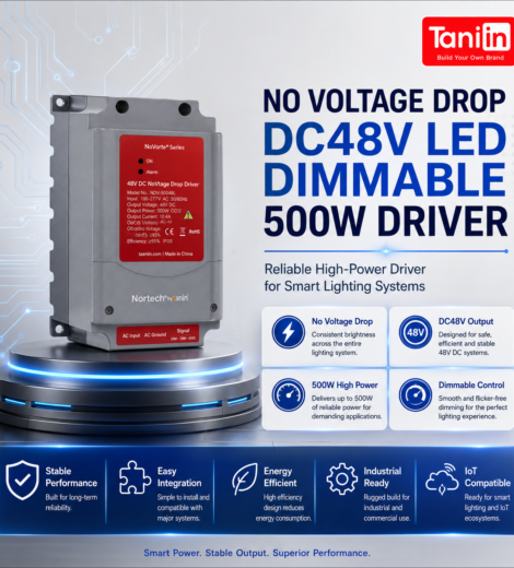 No Voltage Drop DC48V LED Dimmable 500W Driver