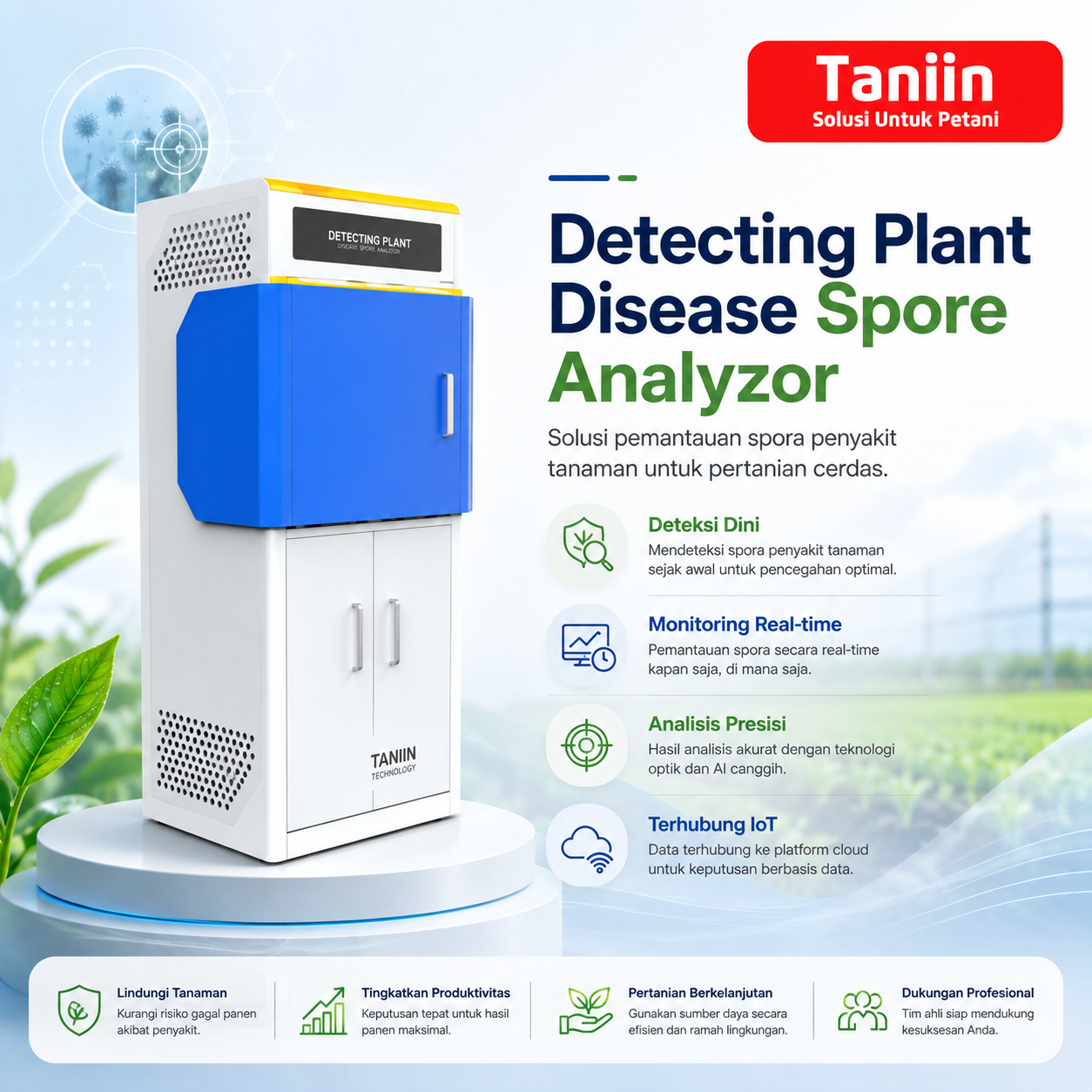 Detecting Plant Disease Spore Analyzer