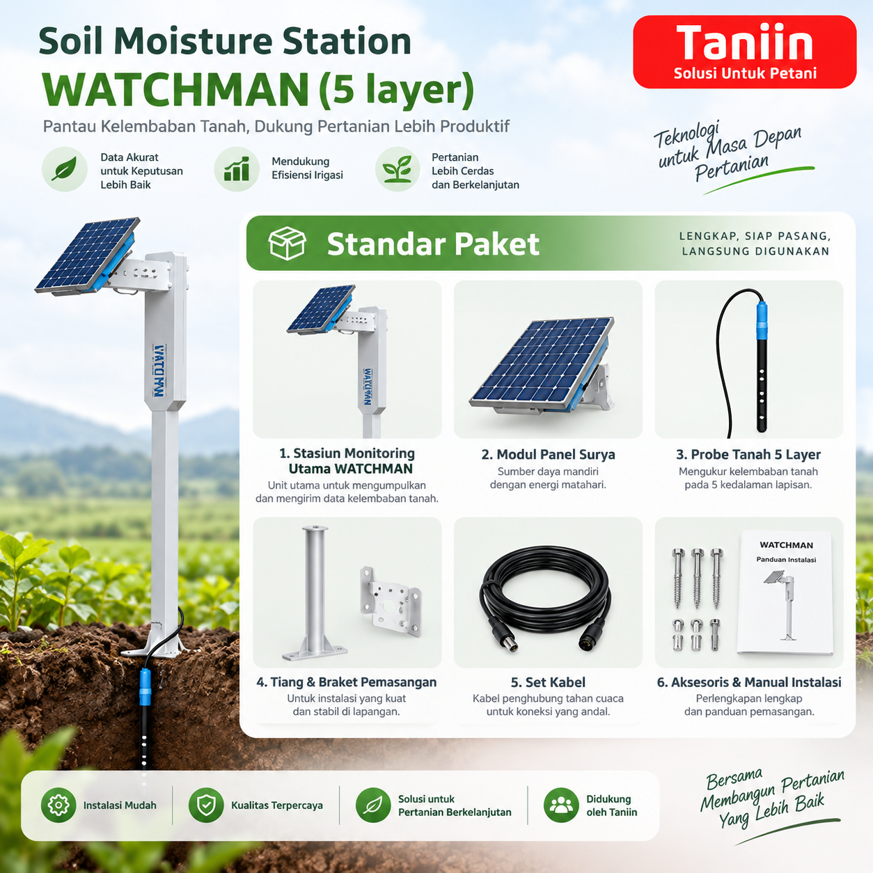 Soil Moisture Station WATCHMAN 5 Layer - Image 2