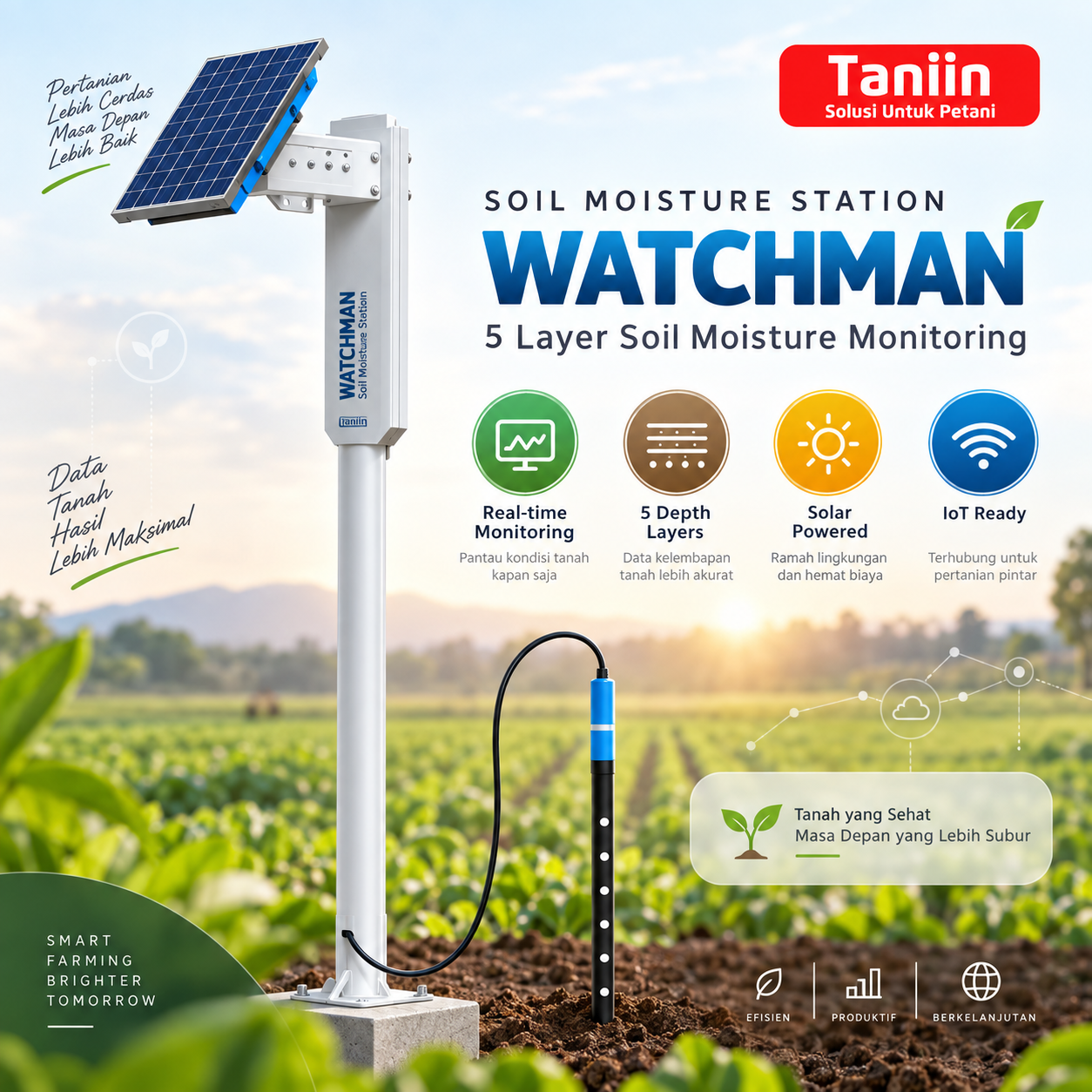 Soil Moisture Station WATCHMAN 5 Layer